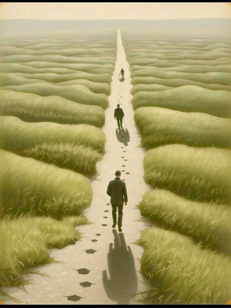 A Young Man Walking in His Father's Footsteps