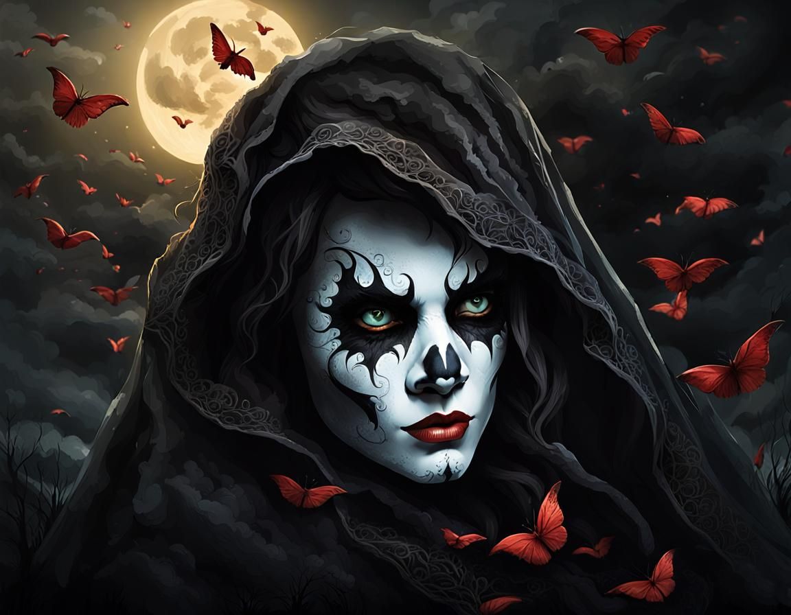 Serene Portrait of Eternal Rest