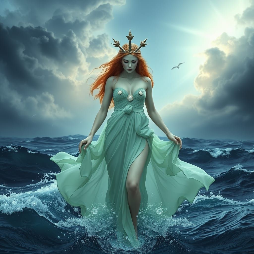 Venus Emerges From the Sea, Digital Art