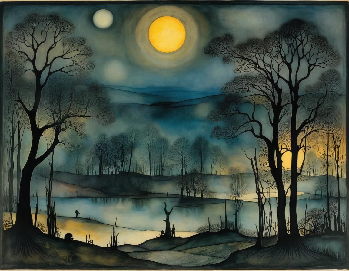 Whimsical Hope Rises from the Shadows in Dark Romantic Art