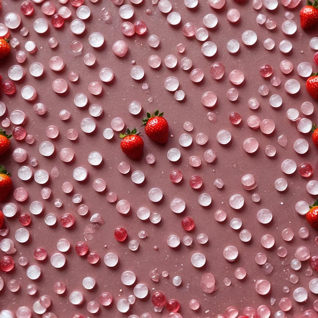 Strawberry, Candy, and Rose Macro Photography