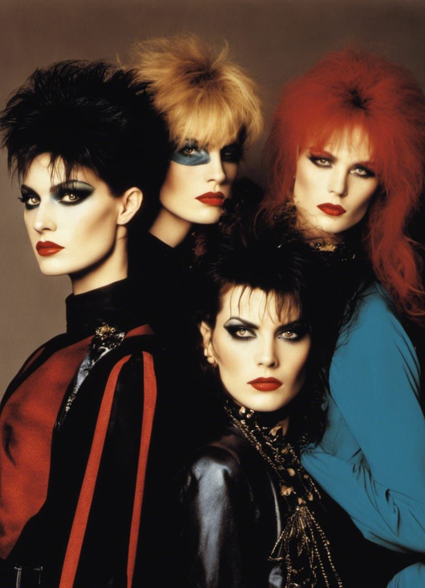 1980s Dark Wave Fashion Photo