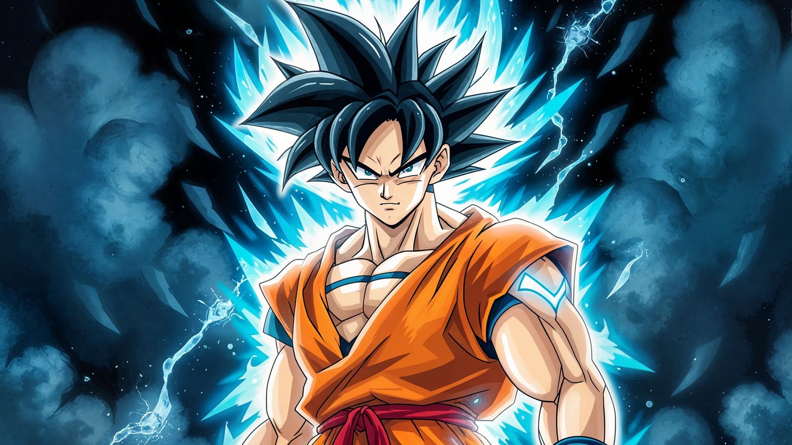 Goku in his Ultra Instinct form