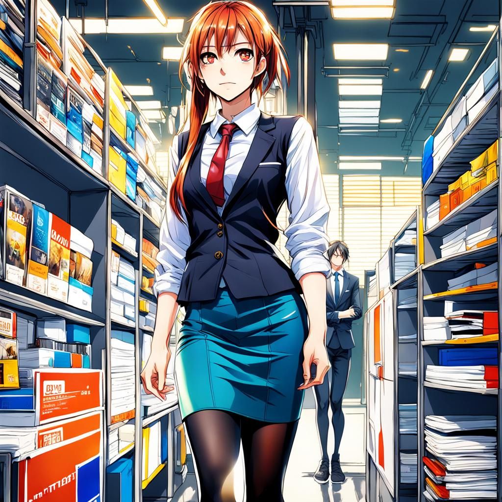 Anime Style Portrait of a European Girl