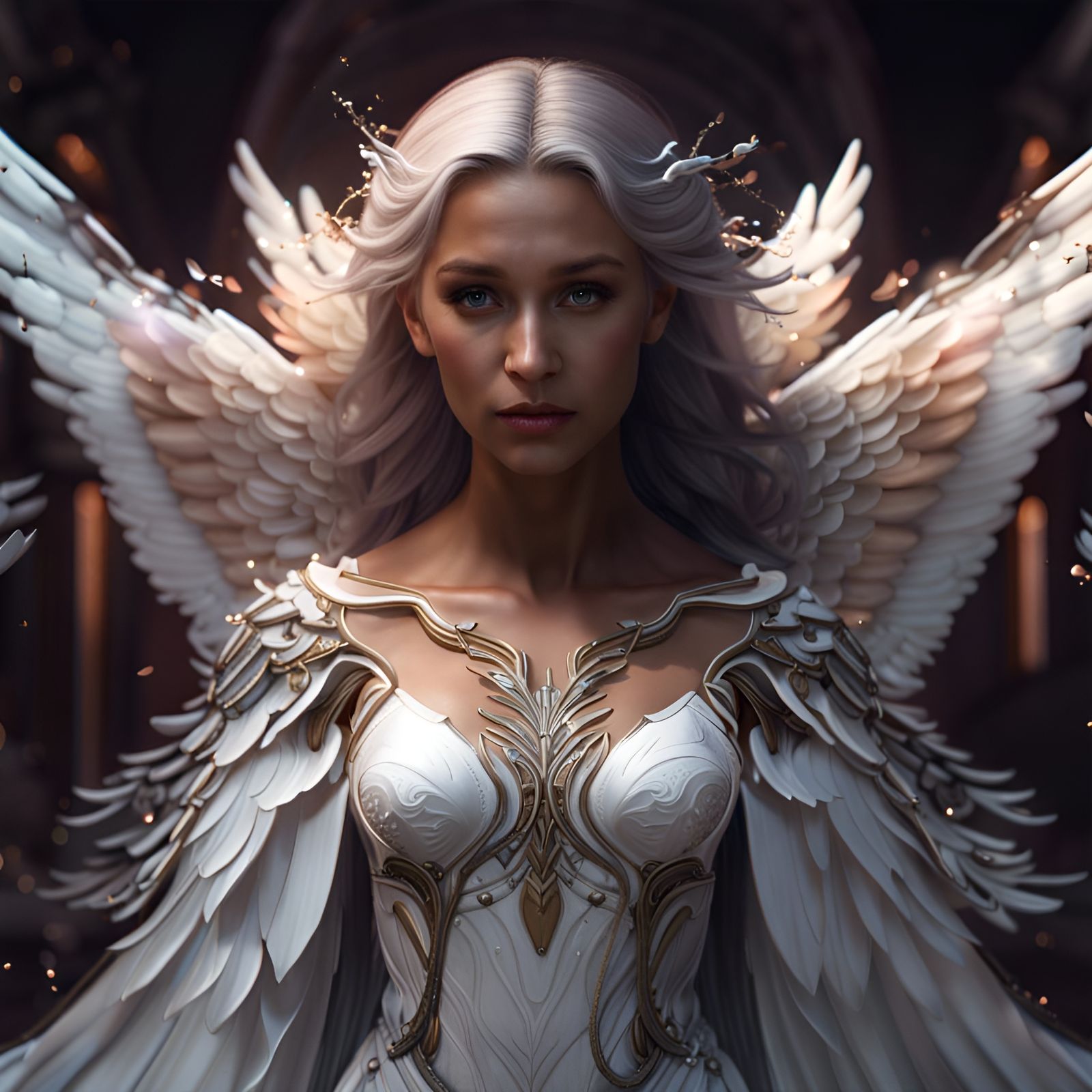 Stunning Angel Portrait in a Heavenly Style