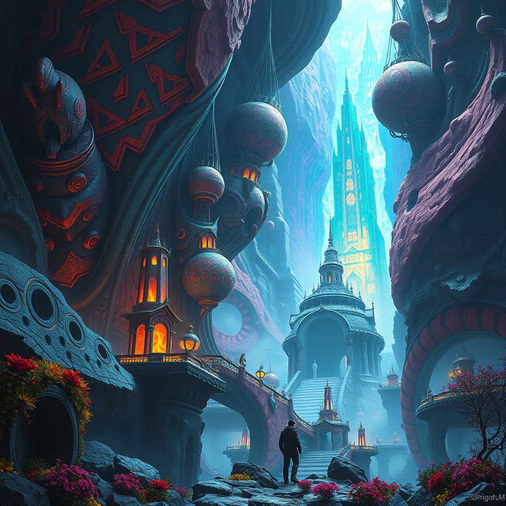 Mystical Sci-Fi World: Fantasy Concept Art