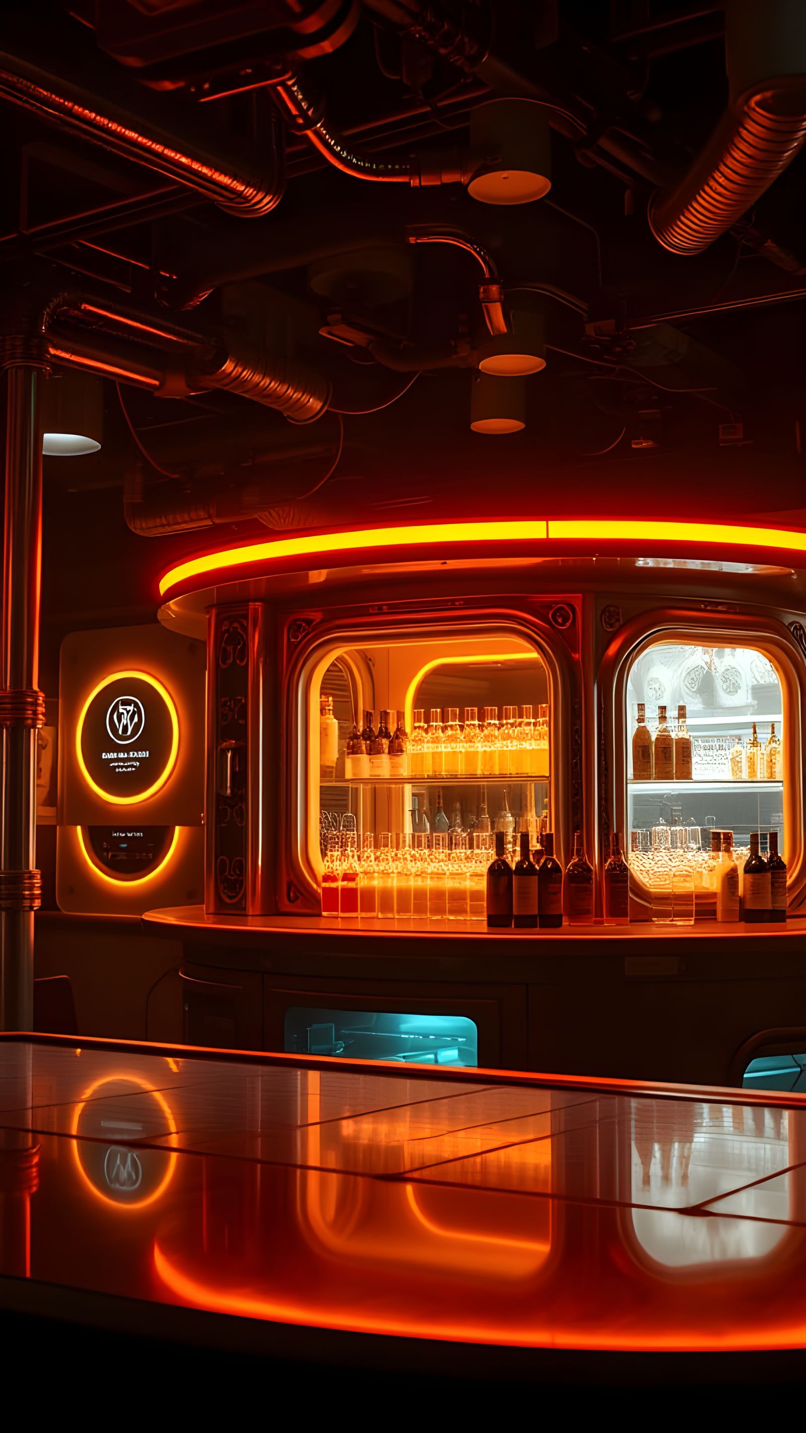 Korova Milkbar in Clockwork Orange Style