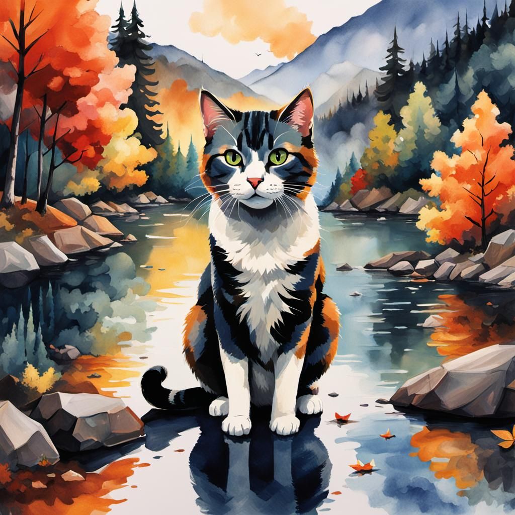 AI Generated Image of Cats