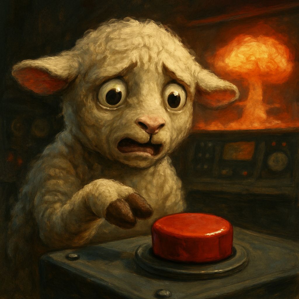 Nervous Lamb Launches Nuclear Weapon