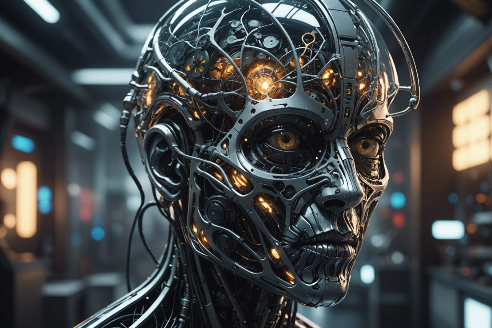 Futuristic Bio Art Experiment in 4K