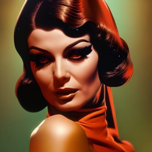 Horror Movie Poster of a Woman, Detailed Digital Art