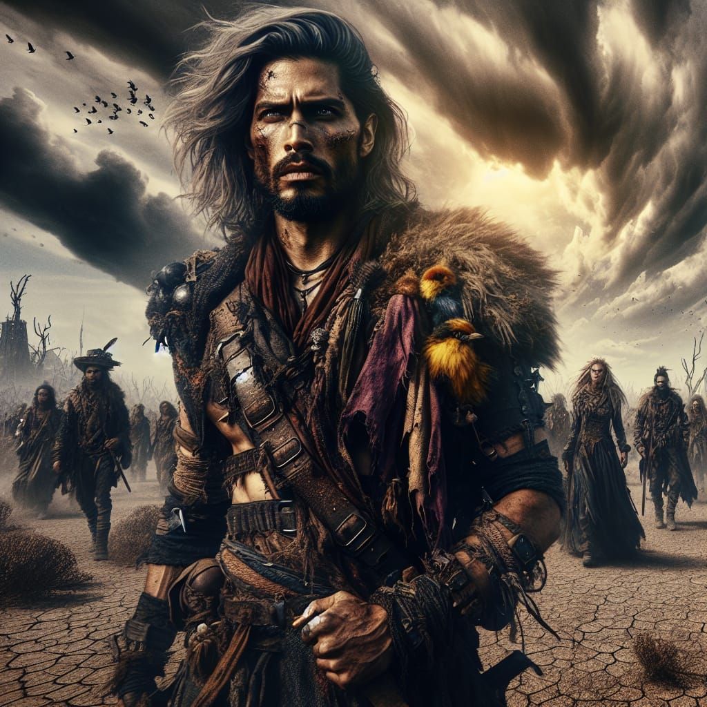 Post-Civilization Tribe Leader in Barren Lands