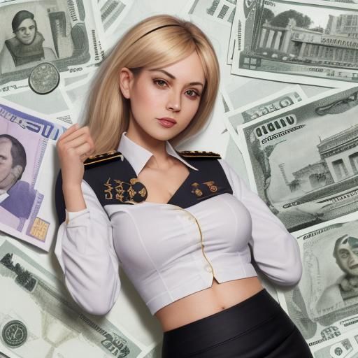 Currency Bill Featuring Young Female Admiral