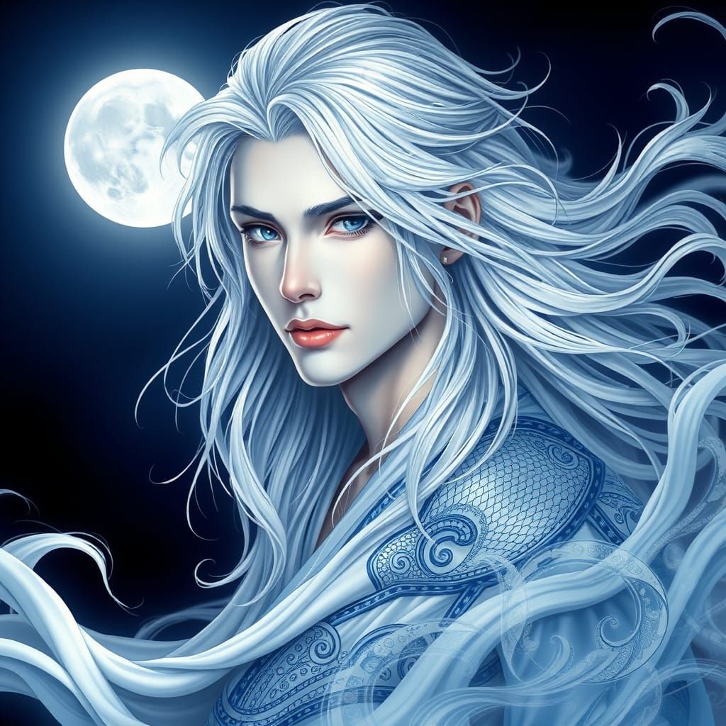 Ethereal Moon Immortal in Air Element Attire