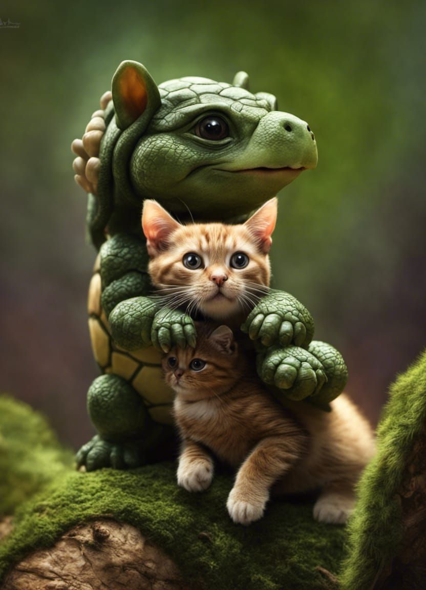 Fantastic Animal Pile-Up in HDR Style