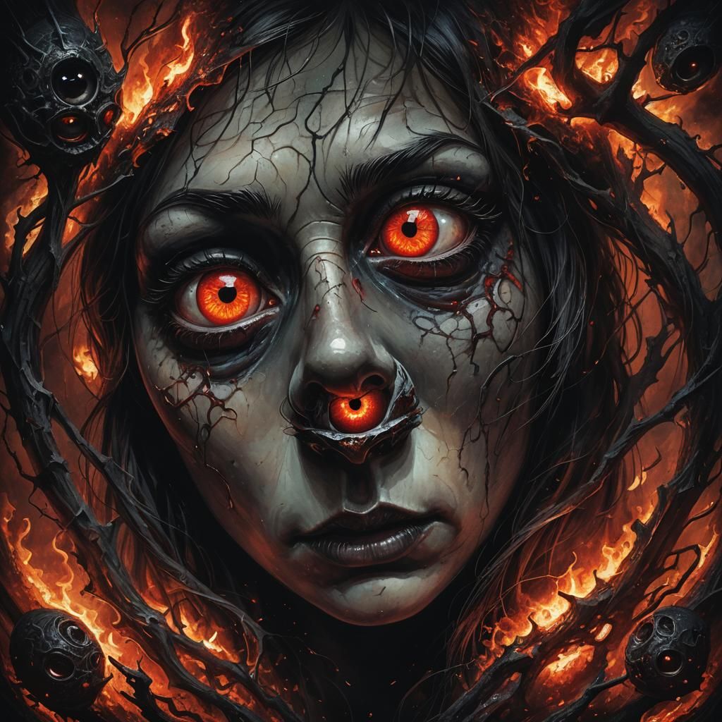 Surreal Gothic Eyes Reveal Dark Mysteries