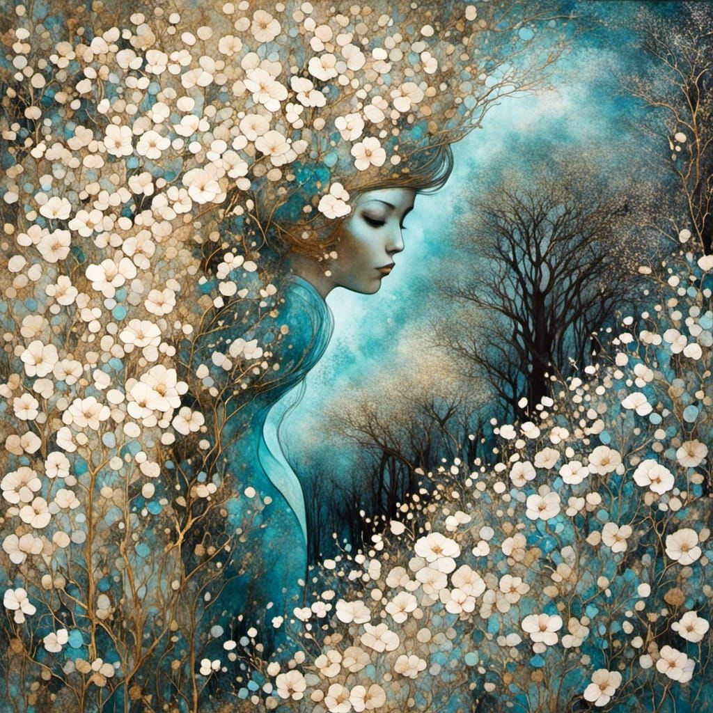 Abstract Liquid Ink Design