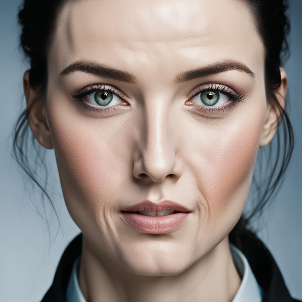 Exotic Woman Portrait in Soft Pastel Colors