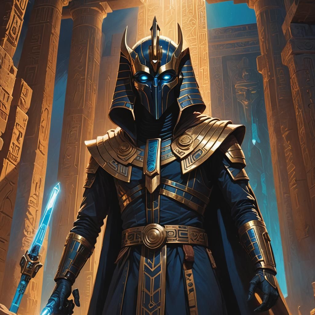 Doctor Who Confronts Sutekh in Ancient Temple