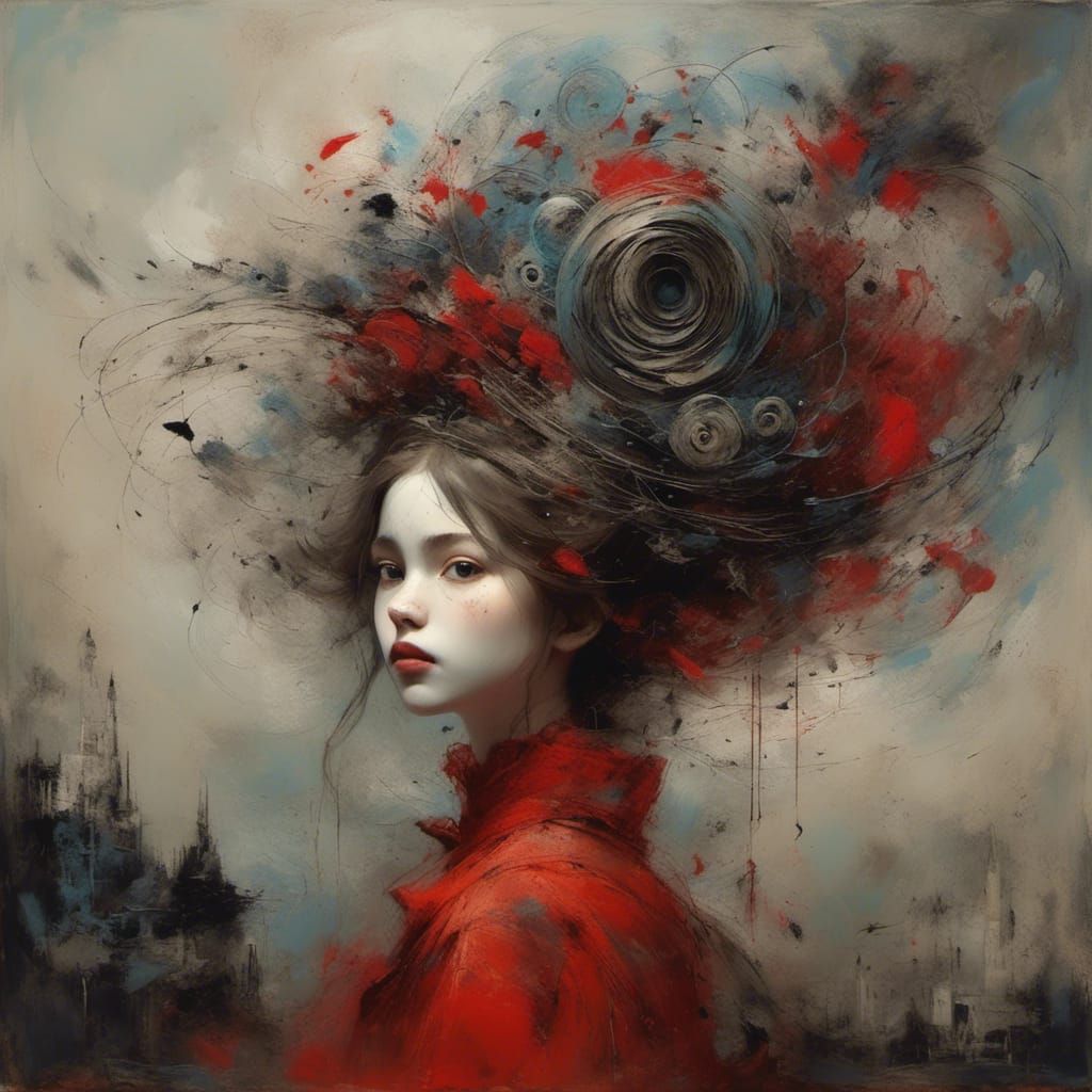 Washington Monument Double Exposure, Hyperdetailed Digital A...