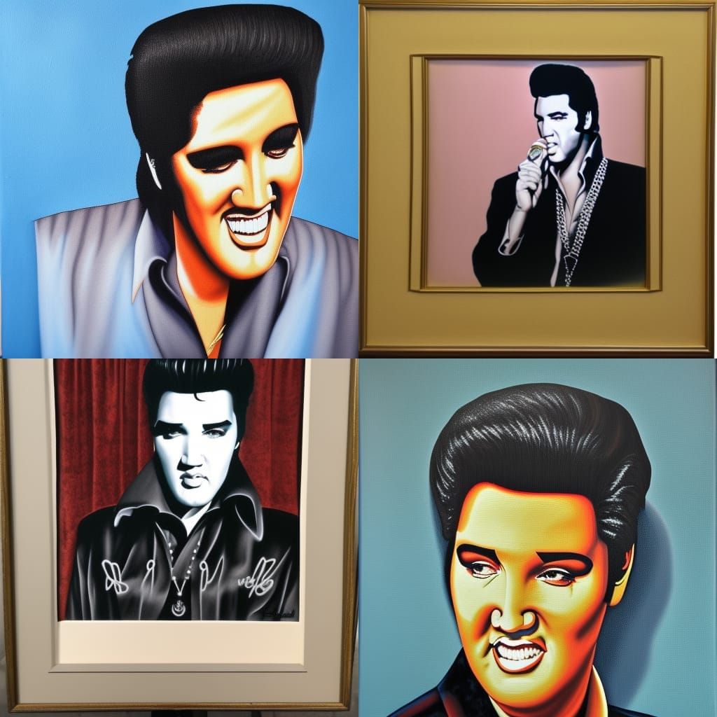 velvet painting of elvis