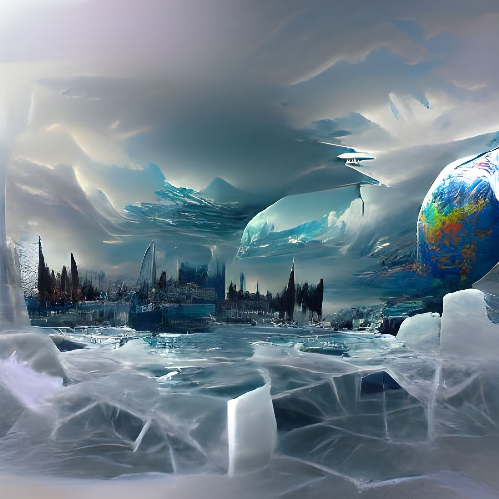 Frozen World: Epic Digital Matte Painting