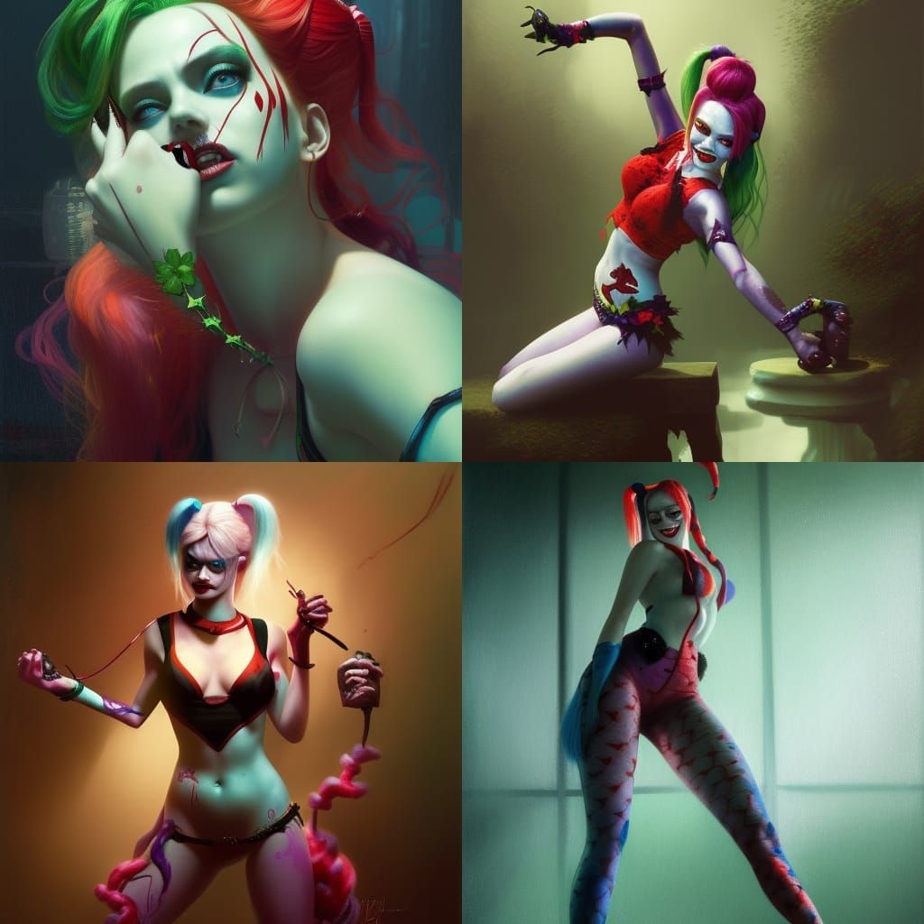 Harley Quinn and Poison Ivy: Detailed Unreal Engine Art