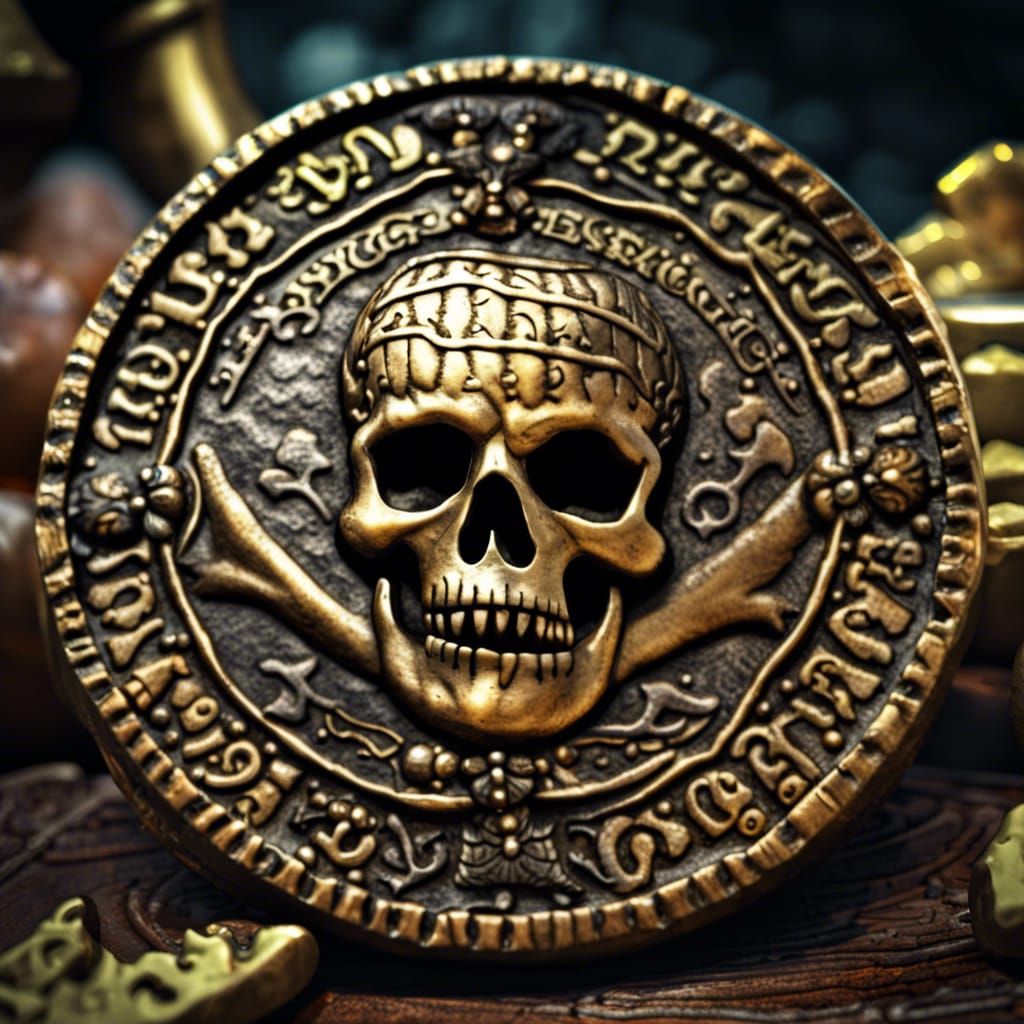 Haunted Pirate Coin: Antiquity Relic in 4K