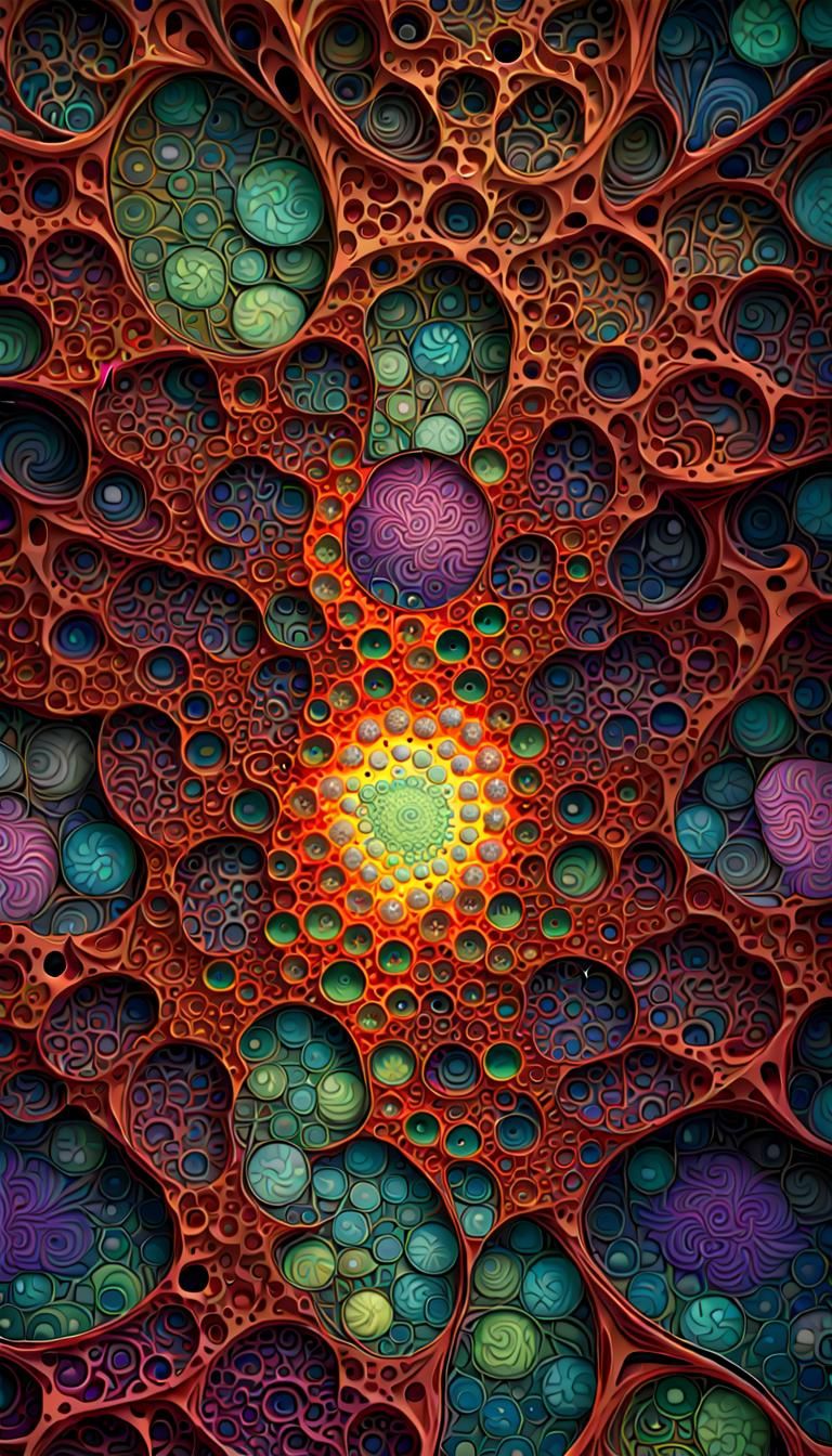 Cosmic Abstract: Geometric Fractal Art in 3D