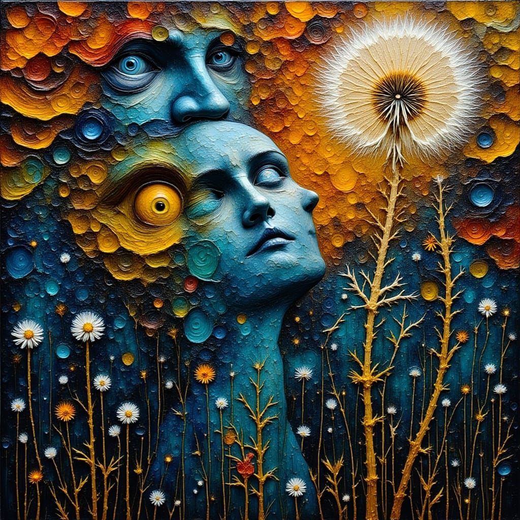 Mindscape of Emotions as Faces in Binary Art