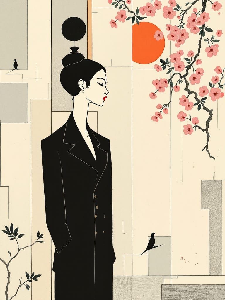 Elegant Figure Study in Modigliani Steinberg Style