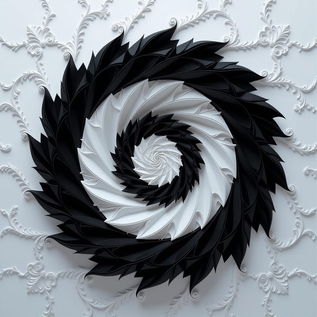 Mabon Autumn Equinox Light and Shadow in Black and White