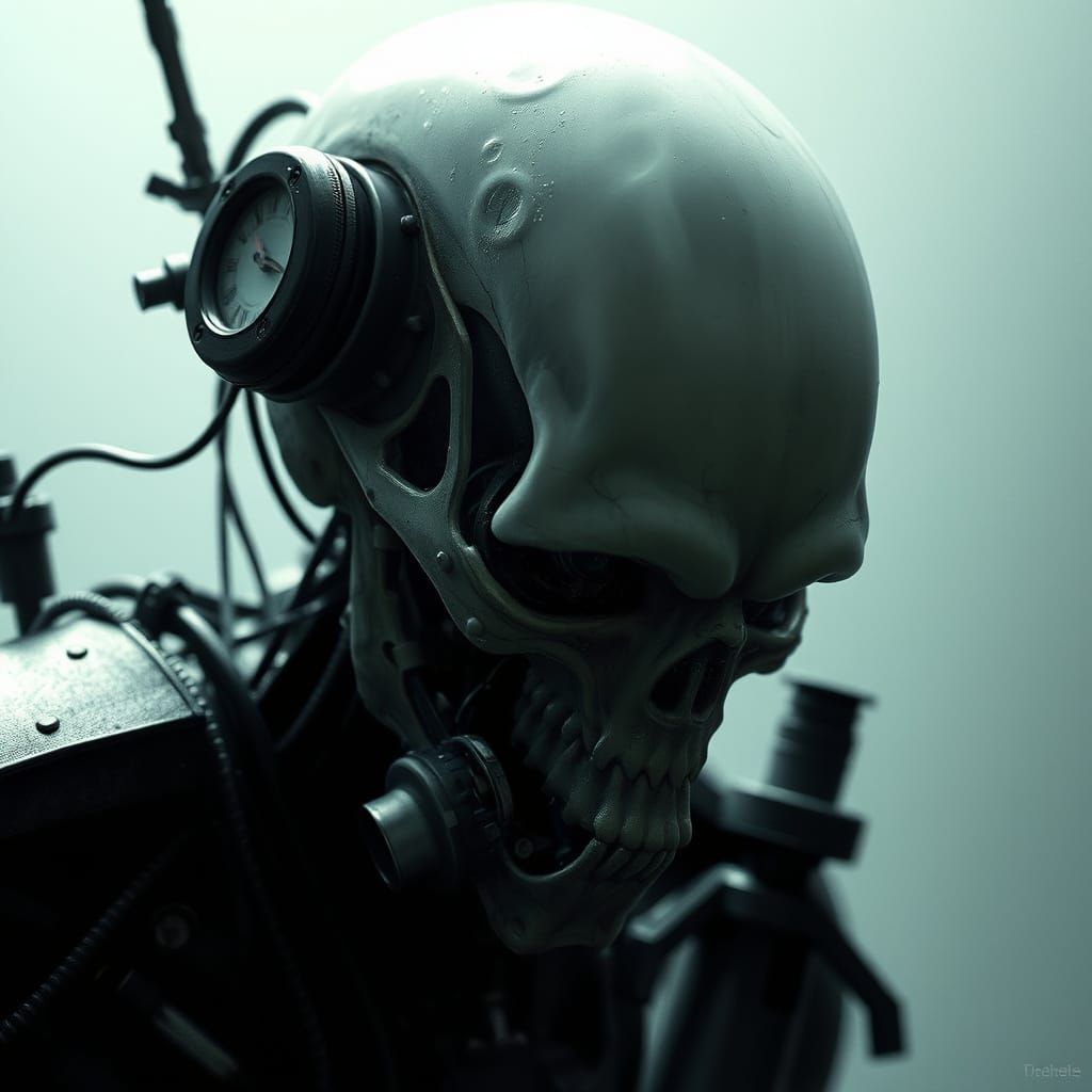 Biomechanical Ghost in Giger Style