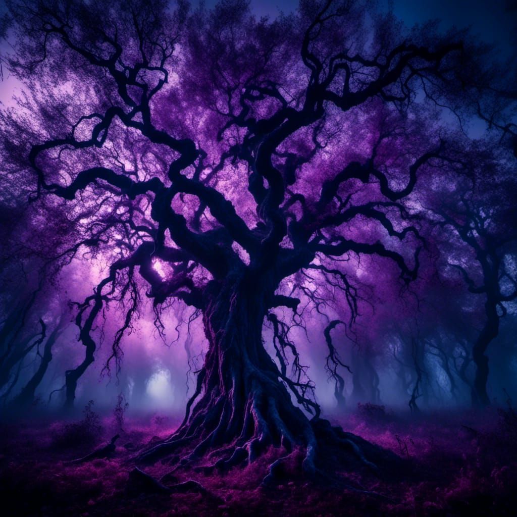 Glowing Creature Creates Forest Illusion in Magical Realism