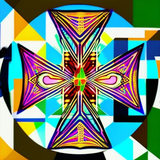 Aquarius Zodiac Portal with Sacred Geometry