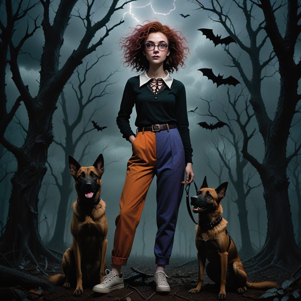 Ethereal Gothic Beauty in Dark Fantasy Portrait