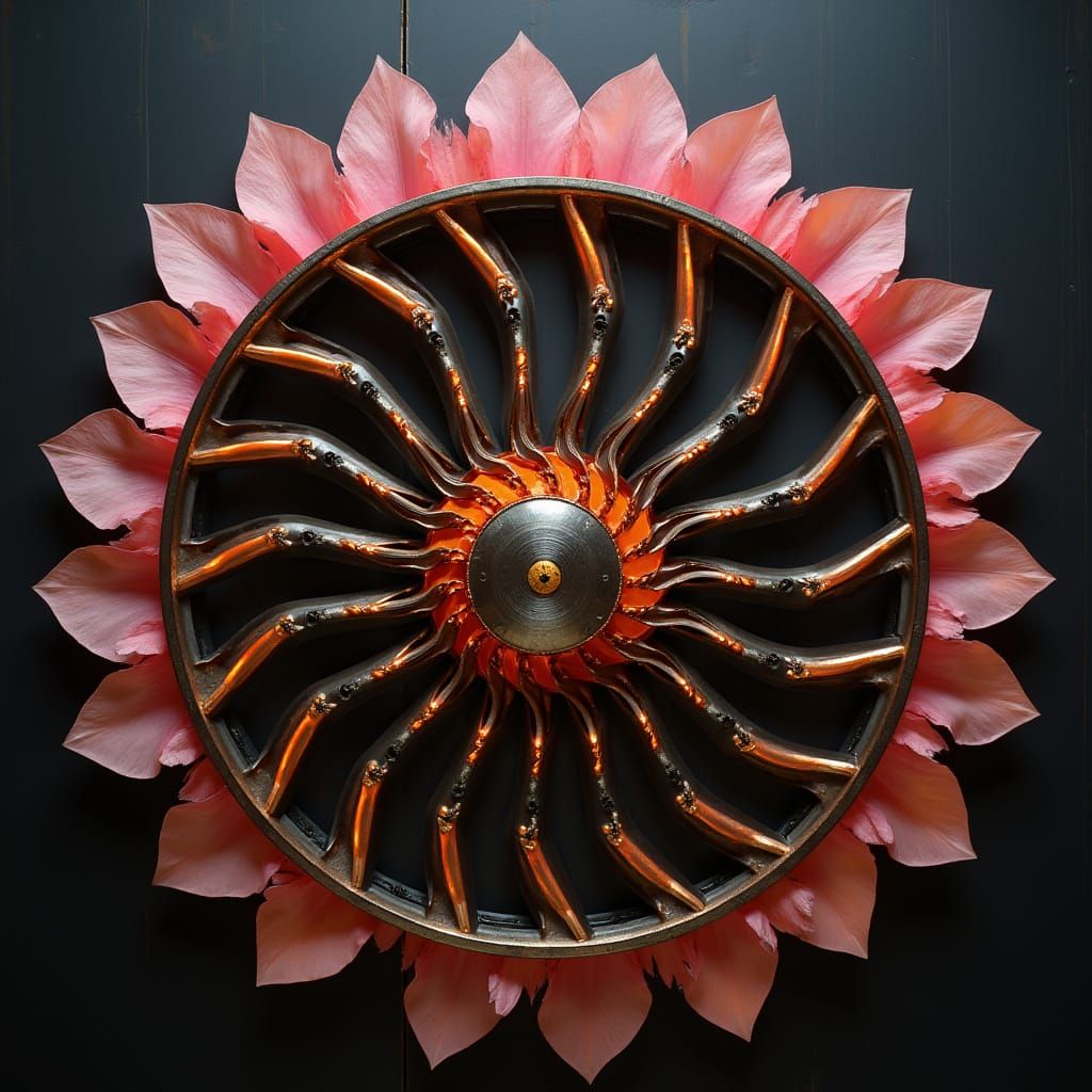 Feminine Vinegar Maker Amidst Industrial Bloom