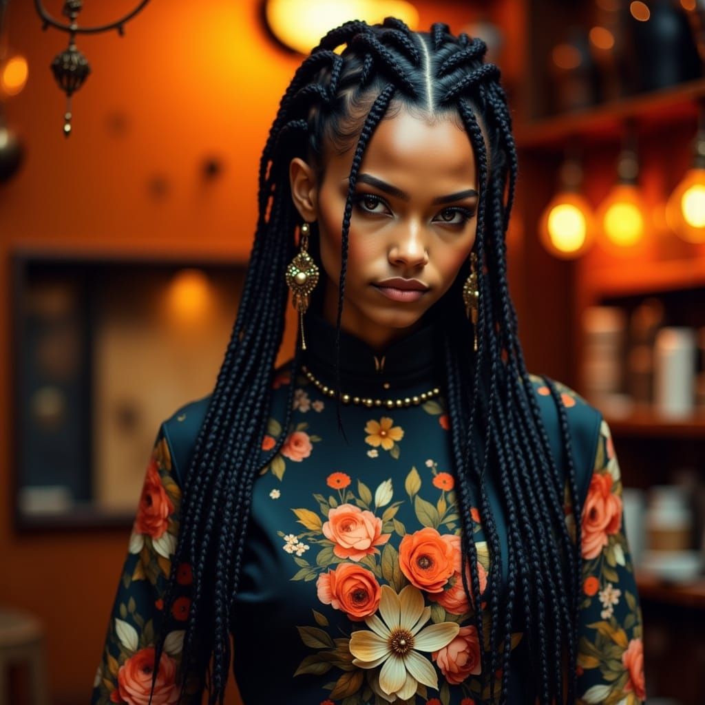 Zoe Saldana as Thandie Newton in Pink and Black