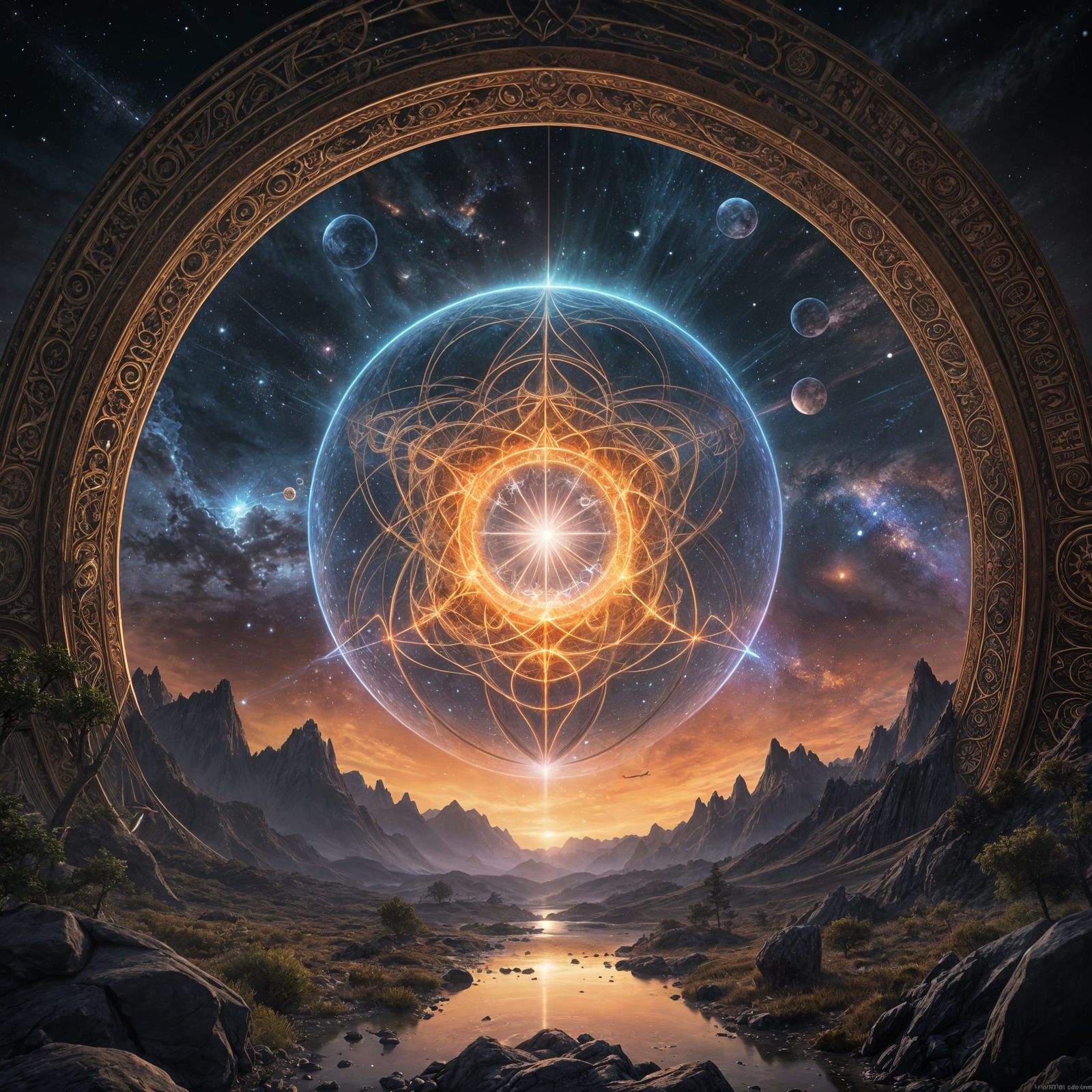 Fractals of Sacred Geometry in Quantum Reality