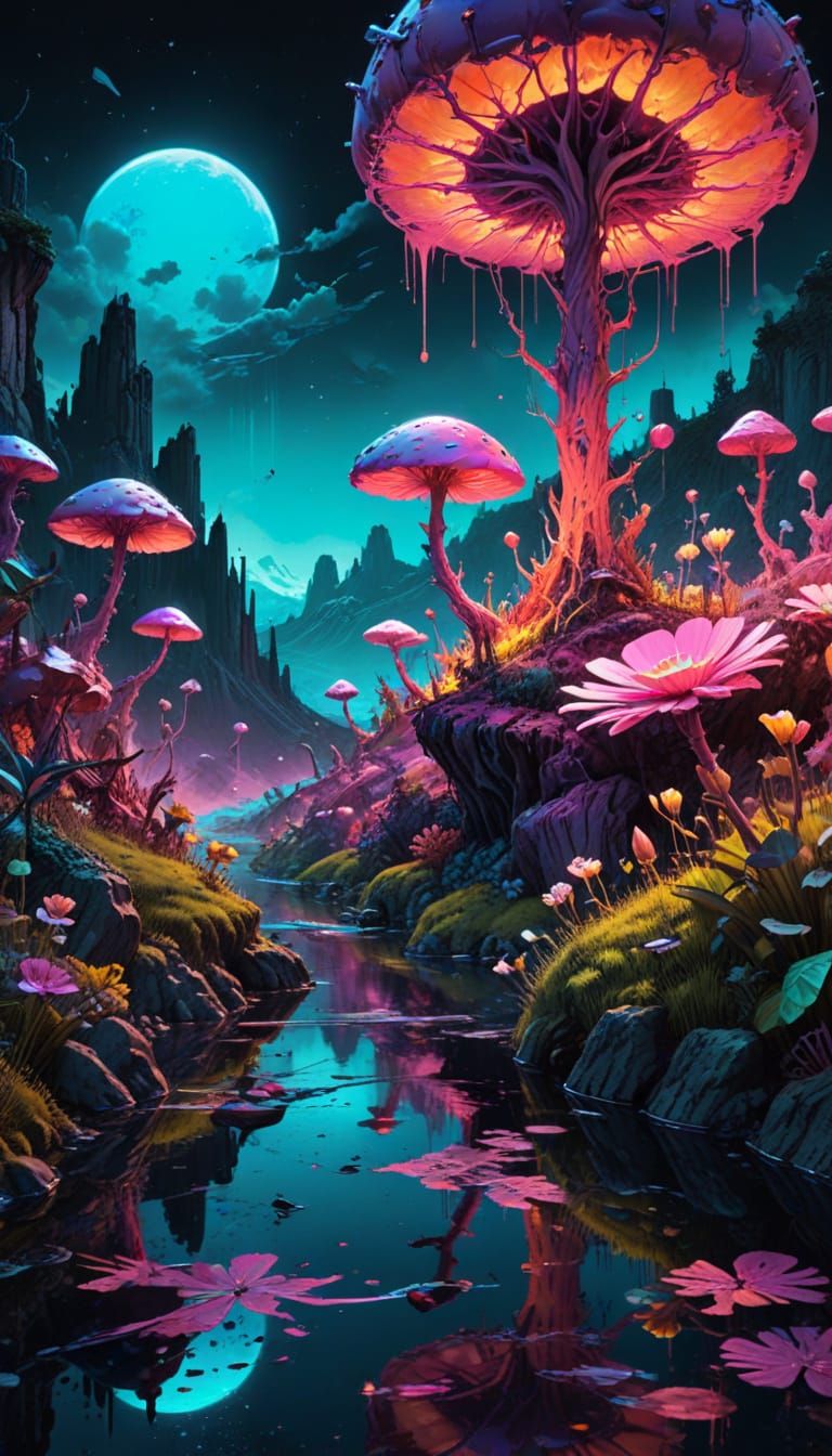 Hyperrealistic Surrealism in Comic Book Style