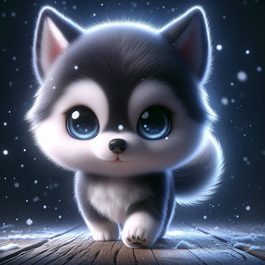 Cute husky