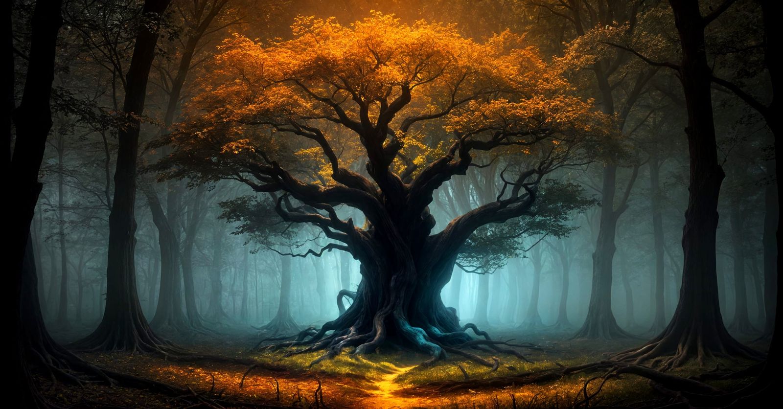 Golden Tree of Life: Light and Darkness
