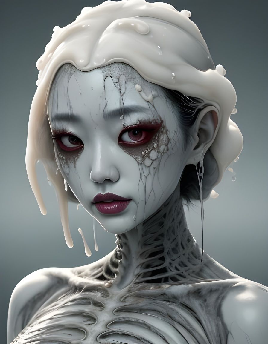 Melting Korean Woman: Body Horror Photography