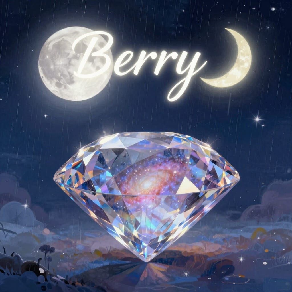 Diamond Reflecting Galaxy, Ethereal Digital Painting