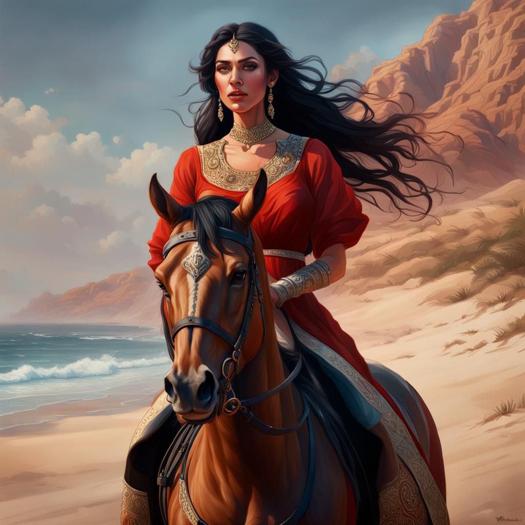 A beautiful Arab woman