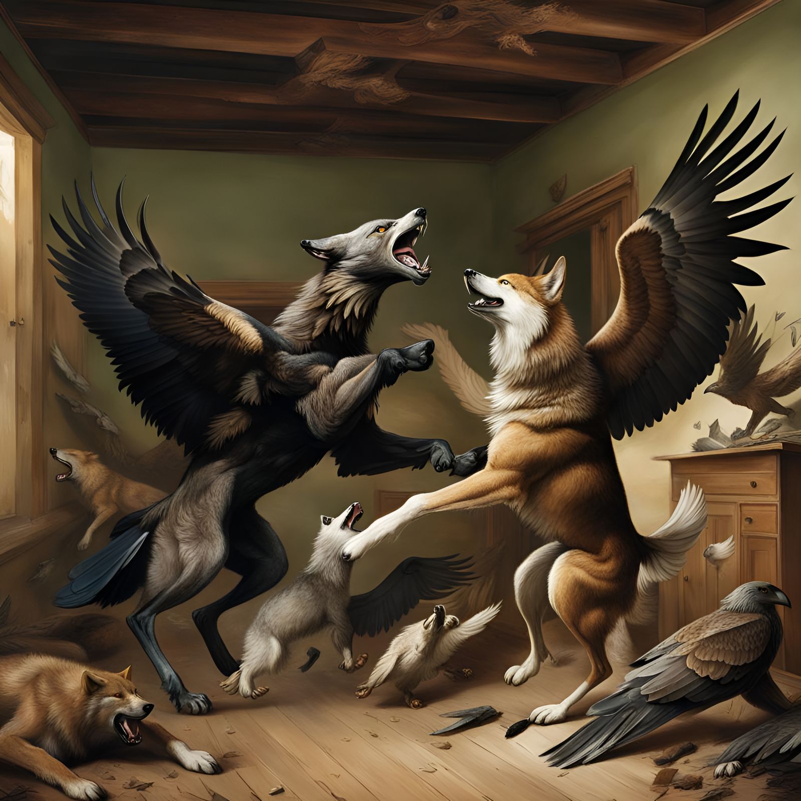 Wolves and Eagles Clash in House