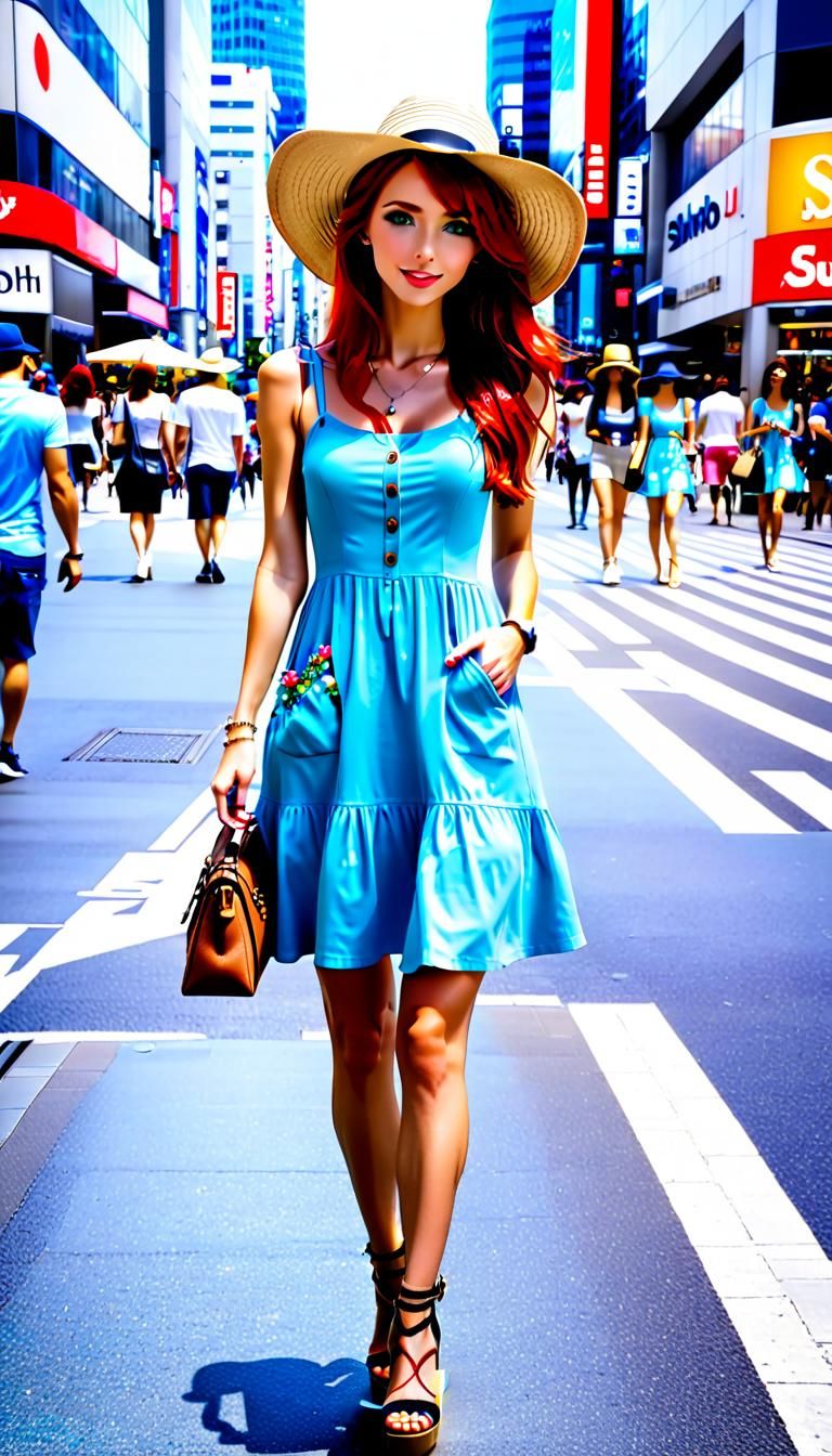 Turquoise Pinafore Dress Fashion