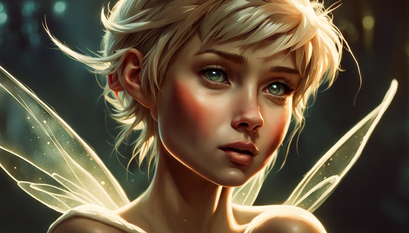 Photorealistic Tinkerbell Portrait in 8K Resolution