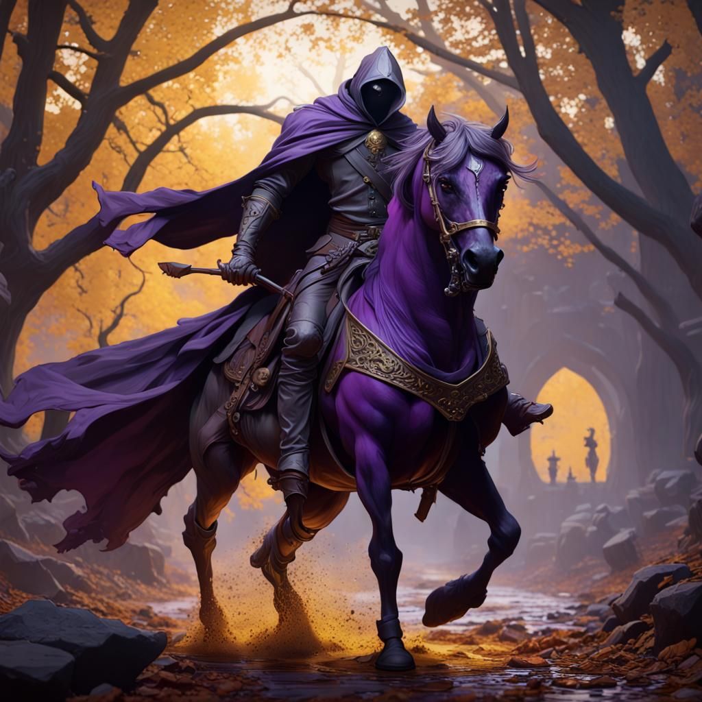 Headless Horseman Dark Fantasy Concept Art