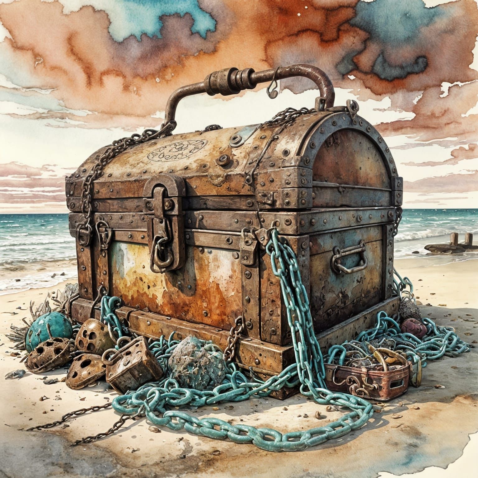 Lost at sea, found on the shore. A tale of the tides."